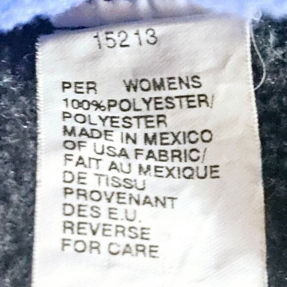 Woolrich John Rich & Bros Fleece Sleeveless Vest Blue & Gray Women's Size M 3315 - Picture 7 of 9